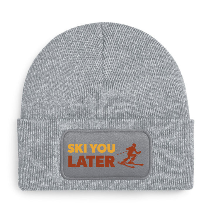 Ski you later Mütze – Lustige Beanie mit Spruch | Après-Ski & Winterspaß Geschenkidee