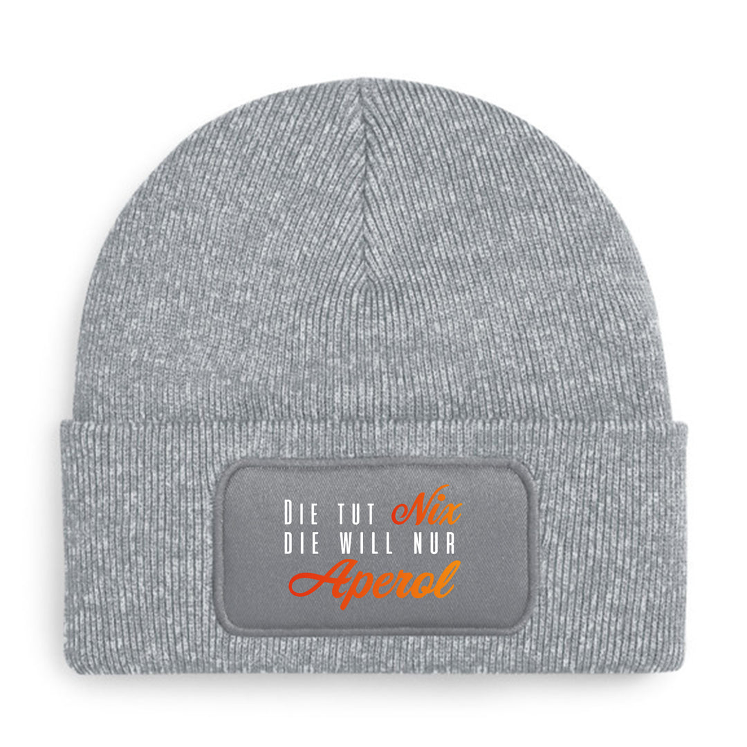 Die tut nix – Aperol Mütze | Lustige Beanie mit Spruch für Aperol Fans & Freundinnen