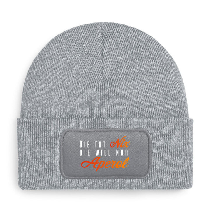 Die tut nix – Aperol Mütze | Lustige Beanie mit Spruch für Aperol Fans & Freundinnen
