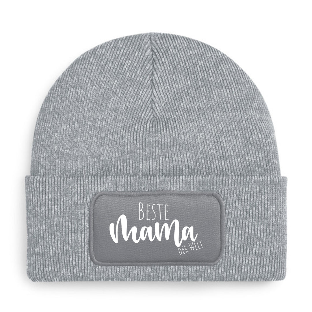 Beste Mama der Welt – Premium Beanie | Zeitlose Mütze für Herzensmamas
