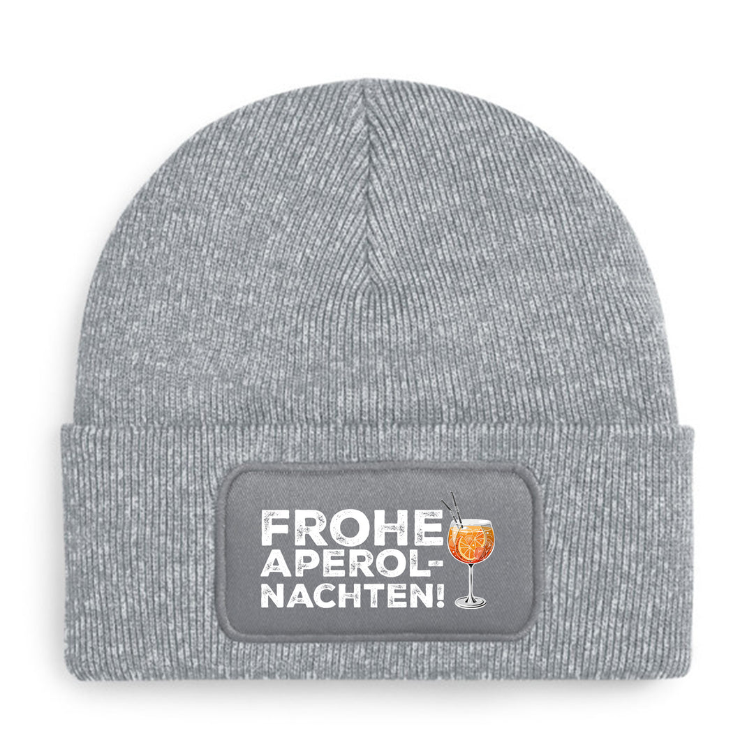 Frohe Aperolnachten Mütze – Lustige Weihnachtsmütze mit Spruch | Aperol Spritz Beanie Geschenkidee