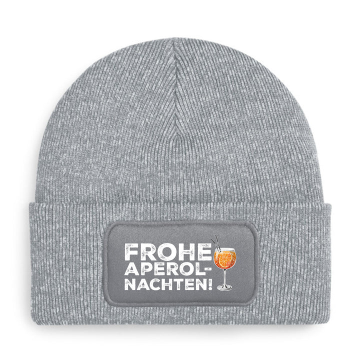 Frohe Aperolnachten Mütze – Lustige Weihnachtsmütze mit Spruch | Aperol Spritz Beanie Geschenkidee