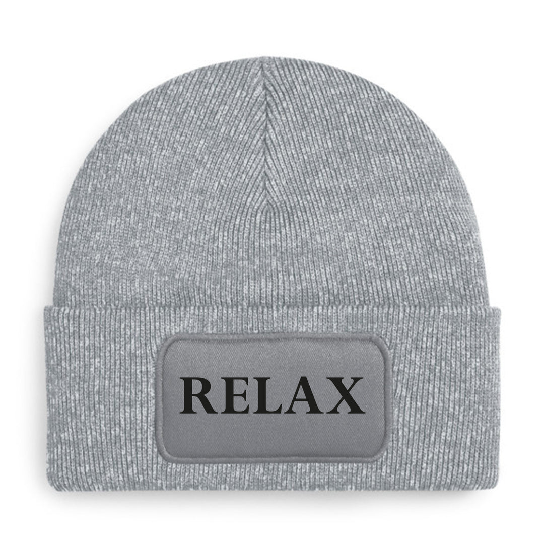 Relax Mütze – Stylische Beanie mit Spruch | Perfektes Accessoire für entspannte Tage