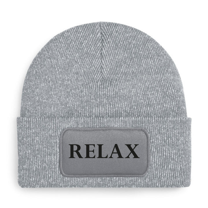 Relax Mütze – Stylische Beanie mit Spruch | Perfektes Accessoire für entspannte Tage