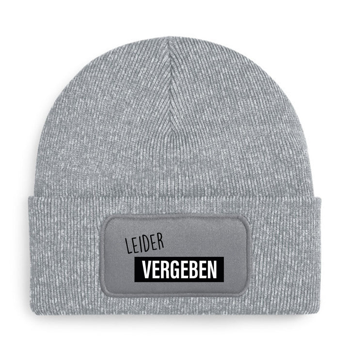 Leider vergeben Mütze – Lustige Beanie mit Spruch | Geschenk für Vergebene & Humorvolle