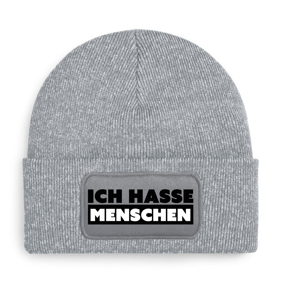 Ich hasse Menschen Mütze – Lustige Beanie mit Spruch | Geschenk für Introvertierte & Anti-Stress-Tage