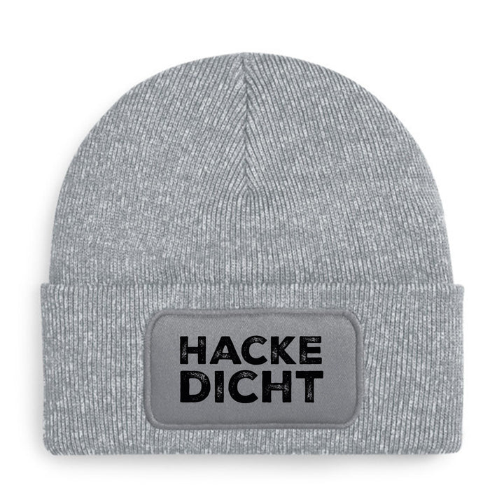 Hacke Dicht Mütze – Lustige Beanie mit Spruch | Geschenk für Party- & Glühwein-Fans