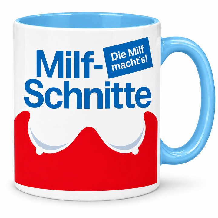 Milf-Schnitte Tasse – blau