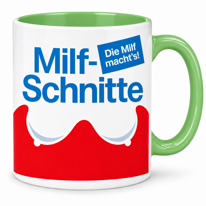 Milf-Schnitte Tasse – gruen