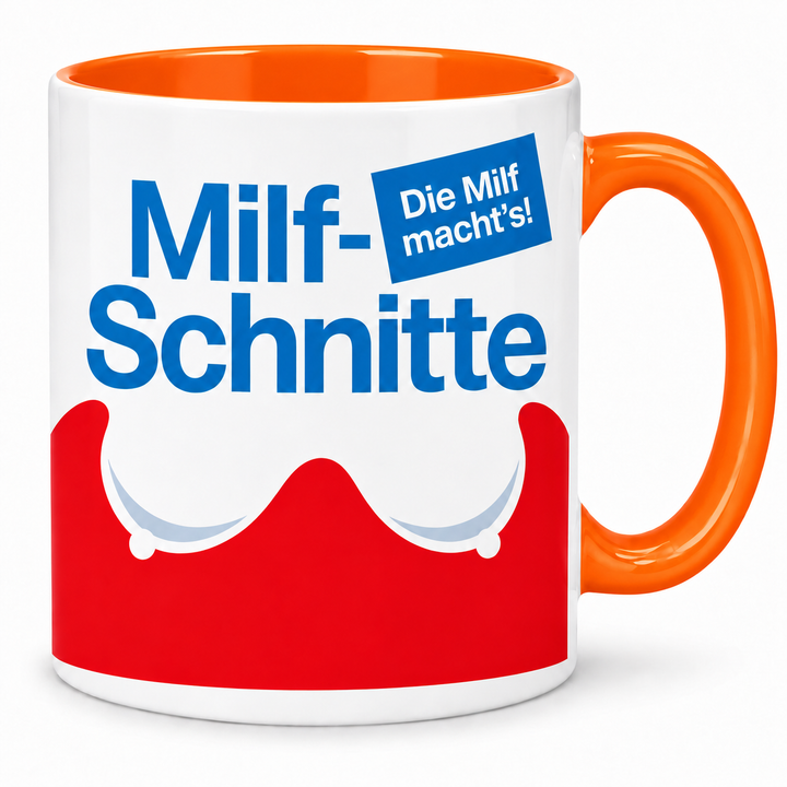 Milf-Schnitte Tasse – orange