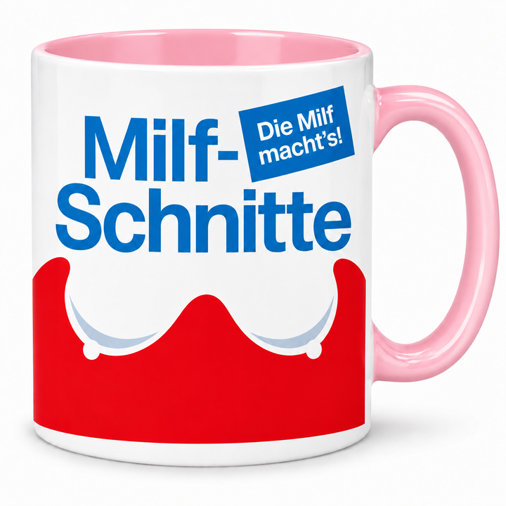 Milf-Schnitte Tasse – rosa