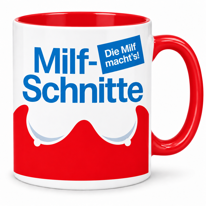 Milf-Schnitte Tasse – rot