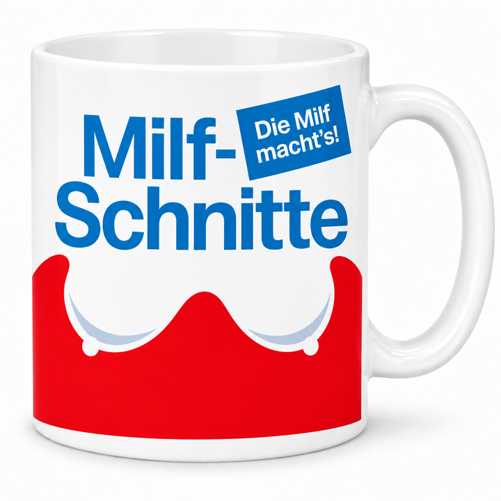 Milf-Schnitte Tasse – weiss