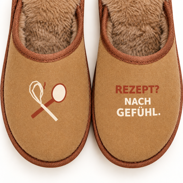 Detailansicht von Küchenmotiv und PU-Obermaterial in Veloursoptik
