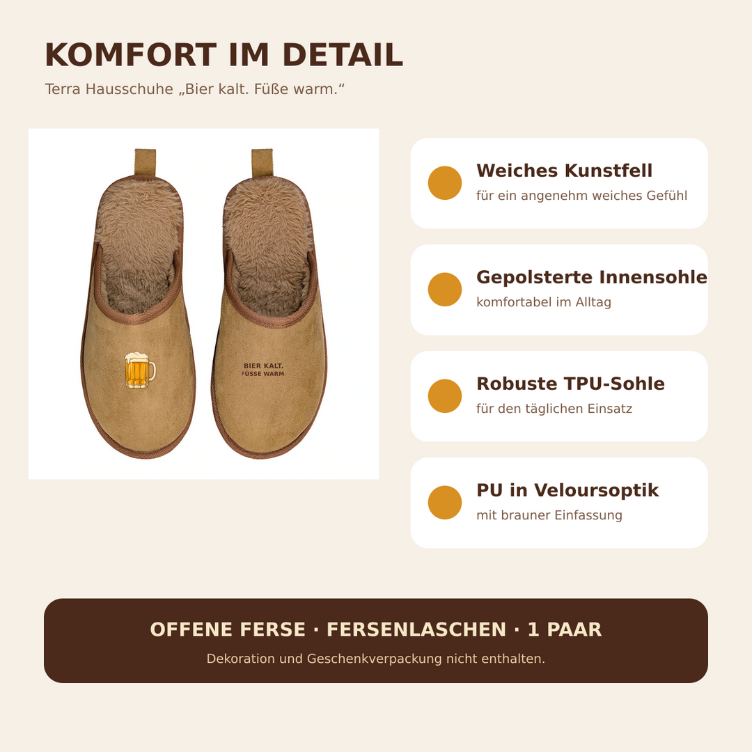 Materialdetails mit Kunstfell, gepolsterter Innensohle, TPU-Sohle und PU-Obermaterial