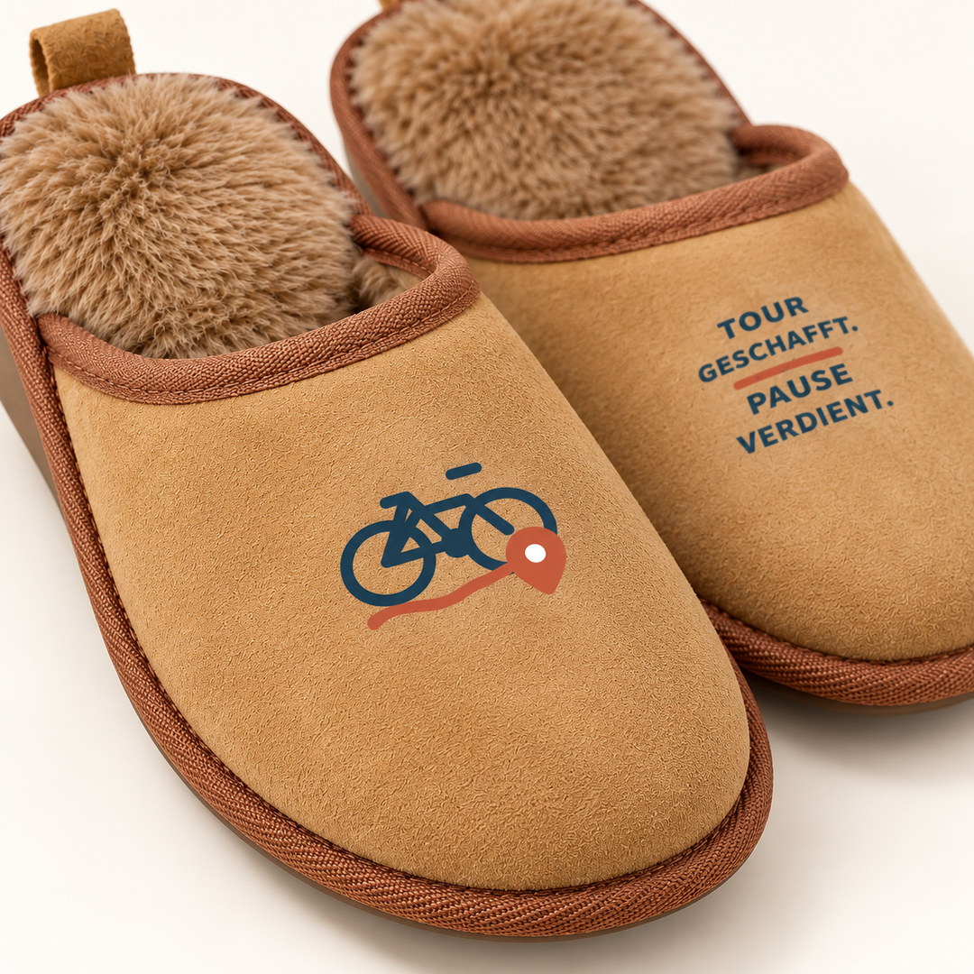 Detailansicht Fahrrad Motiv und Velours-Optik