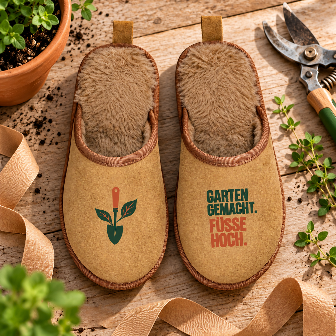 Terra Hausschuhe als Geschenkidee für Gartenfreunde