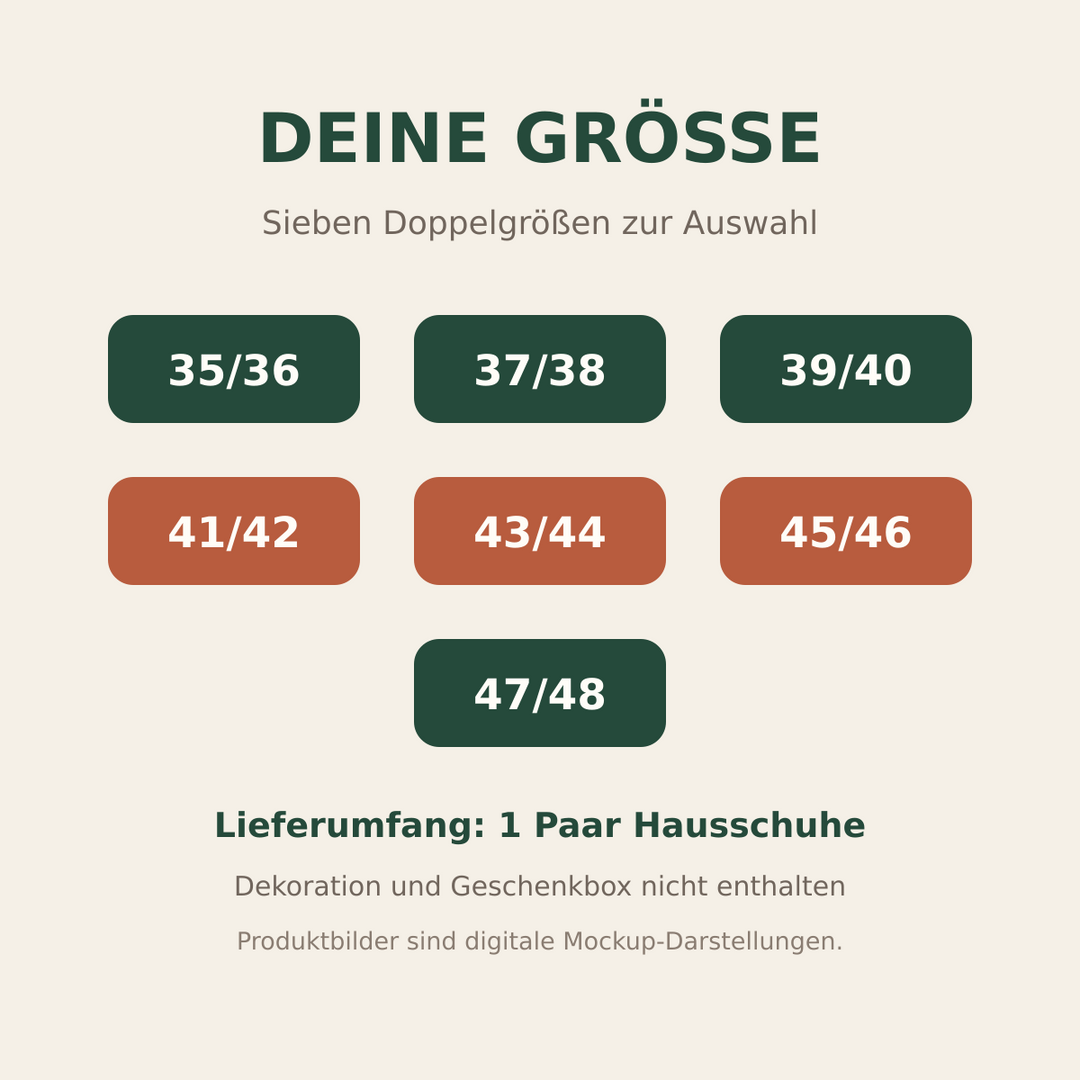 Verfügbare Größen 35/36 bis 47/48