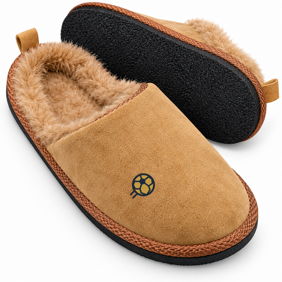 Detailansicht von Kunstfell, PU-Obermaterial, Einfassung und TPU-Sohle
