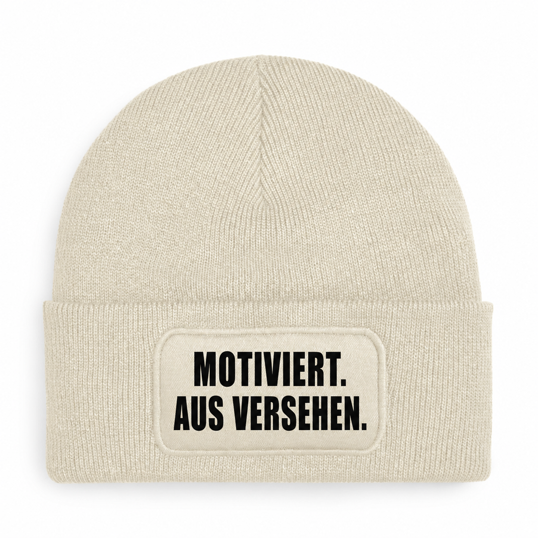 PEPAM Mütze MOTIVIERT. AUS VERSEHEN. – Beige