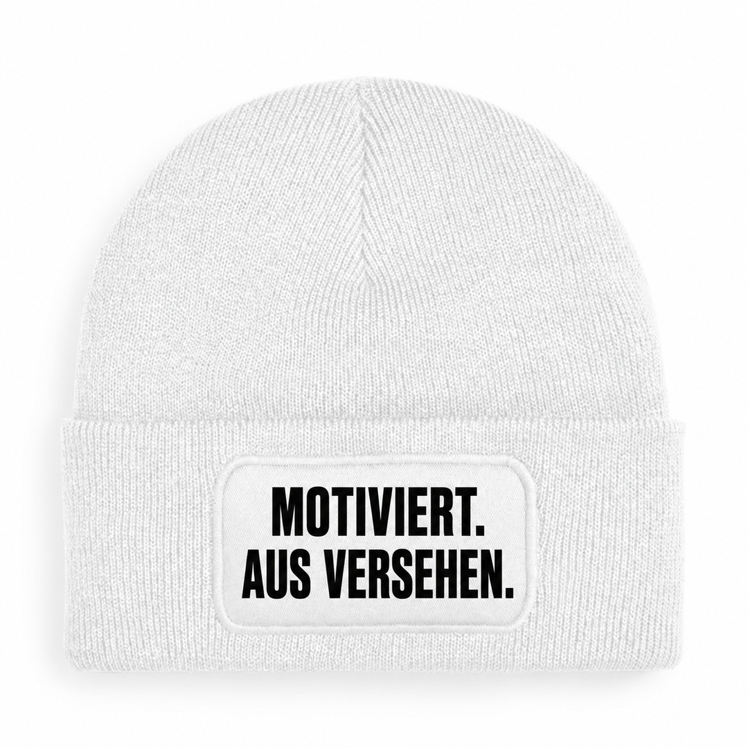 PEPAM Mütze MOTIVIERT. AUS VERSEHEN. – Weiß