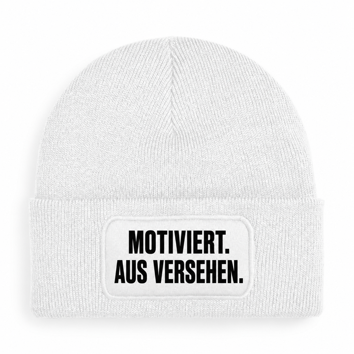 PEPAM Mütze MOTIVIERT. AUS VERSEHEN. – Weiß