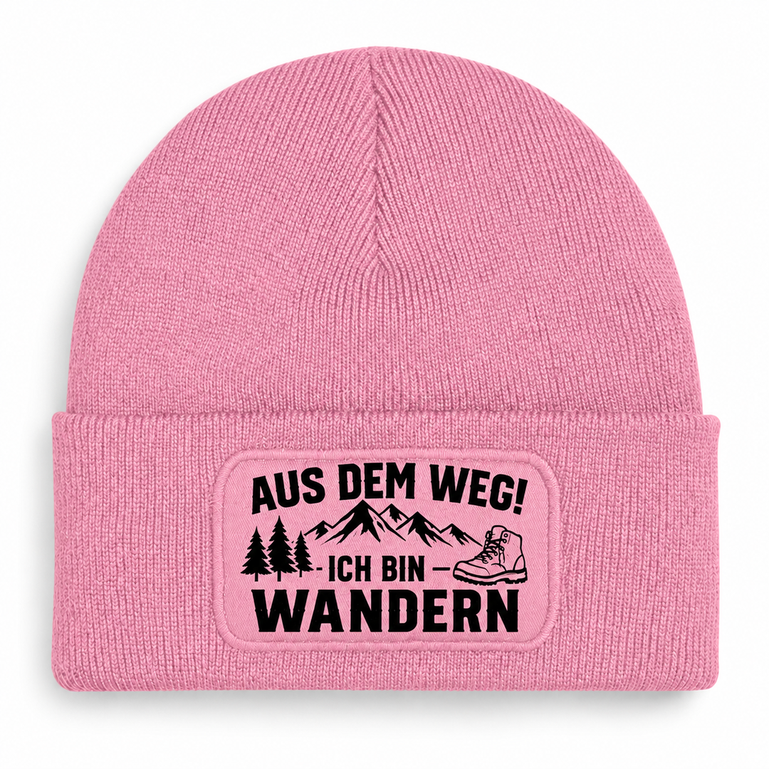 Mütze AUS DEM WEG! ICH BIN WANDERN – Rosa