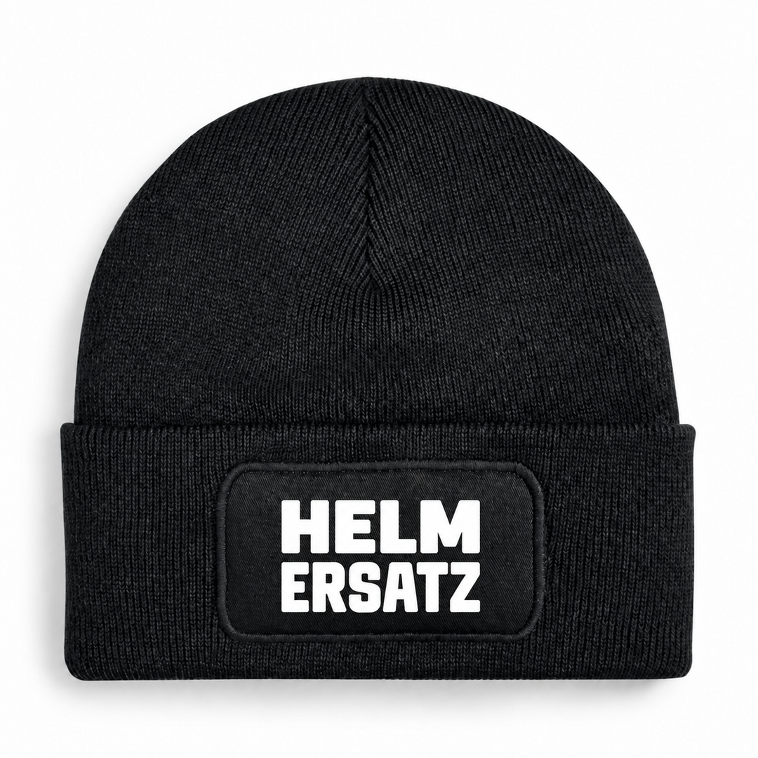 Mütze HELM ERSATZ für Motorradfans – Schwarz