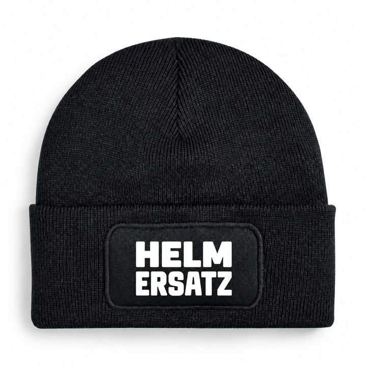 Mütze HELM ERSATZ für Motorradfans – Schwarz