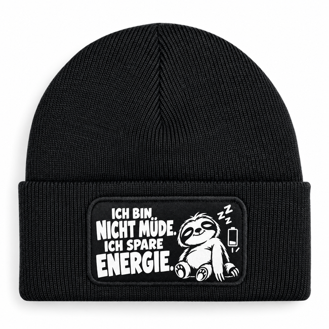 Mütze Ich bin nicht müde – Ich spare Energie | Faultier | 7 Farben