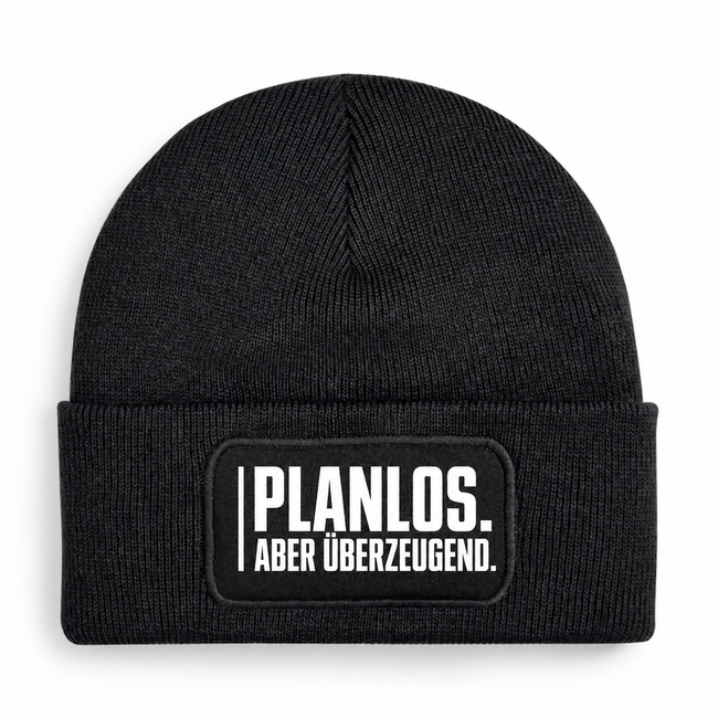 Mütze „PLANLOS. ABER ÜBERZEUGEND.“ – 7 Farben