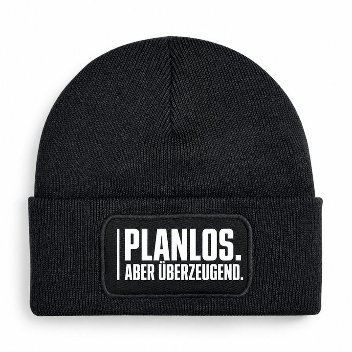 Mütze PLANLOS. ABER ÜBERZEUGEND. – Schwarz