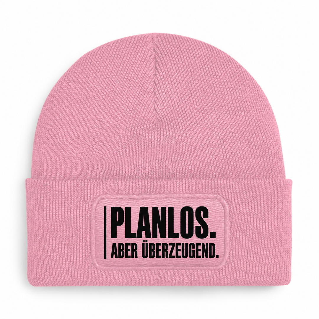 Mütze PLANLOS. ABER ÜBERZEUGEND. – Rosa