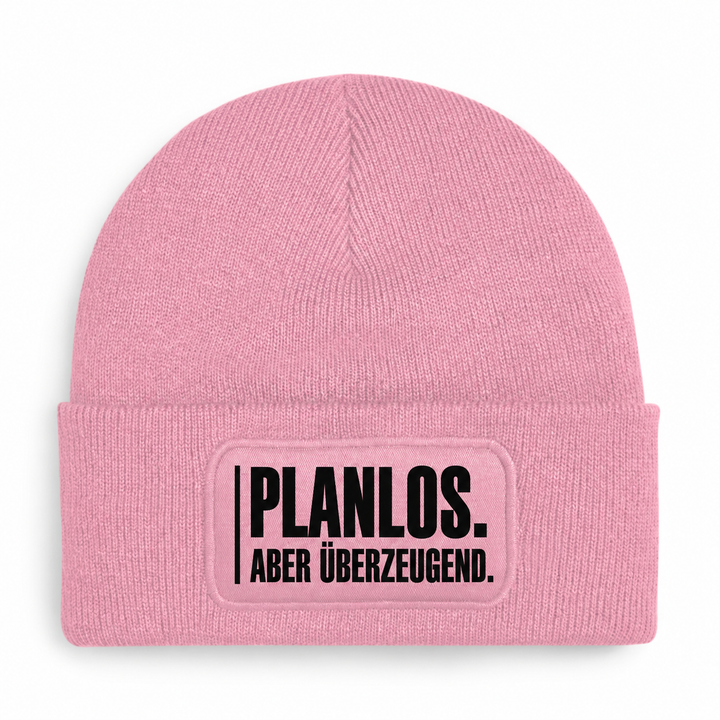 Mütze PLANLOS. ABER ÜBERZEUGEND. – Rosa