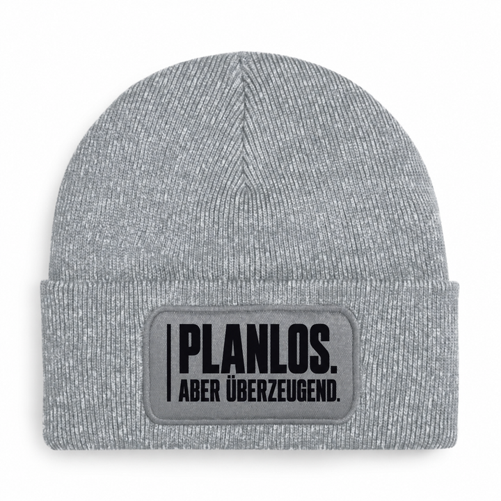 Mütze PLANLOS. ABER ÜBERZEUGEND. – Grau