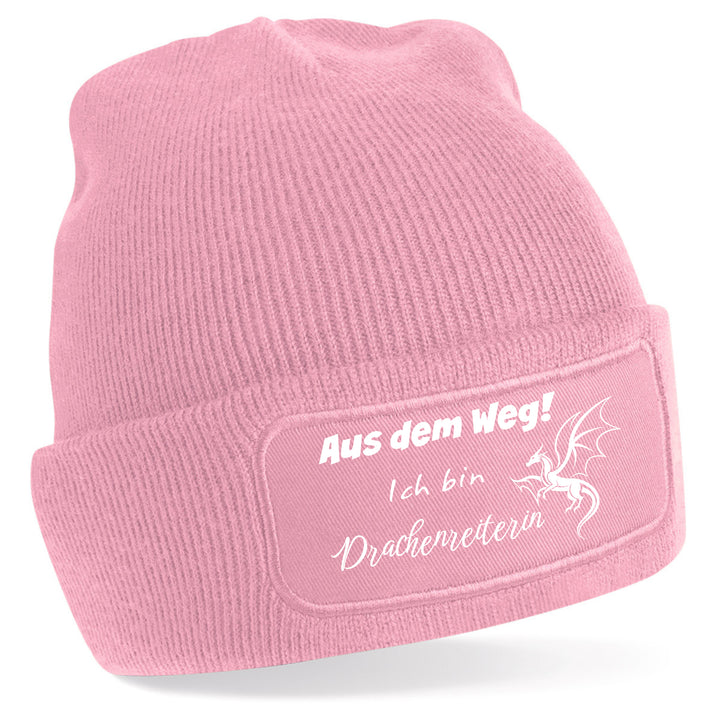 Mütze „Aus dem Weg – ich bin Drachenreiterin“ | Lustige Beanie für starke Frauen