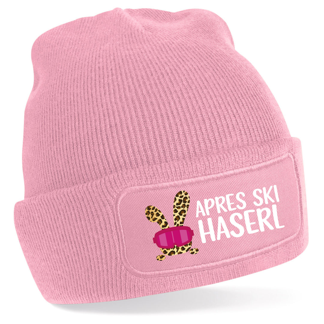 Mütze „Après-Ski Haserl“ | Lustige Beanie für Winter, Hütte & Party