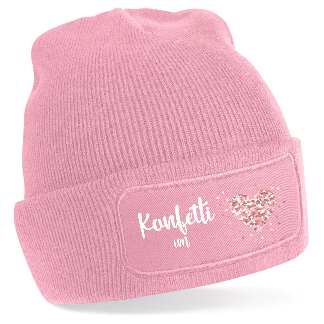 Mütze „Konfetti im Herz“ | Beanie mit Herz & guter Laune