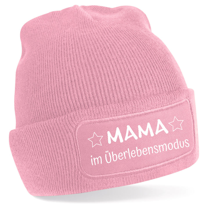 Mütze „Mama im Überlebensmodus“ | Lustige Beanie für Mamas mit Humor