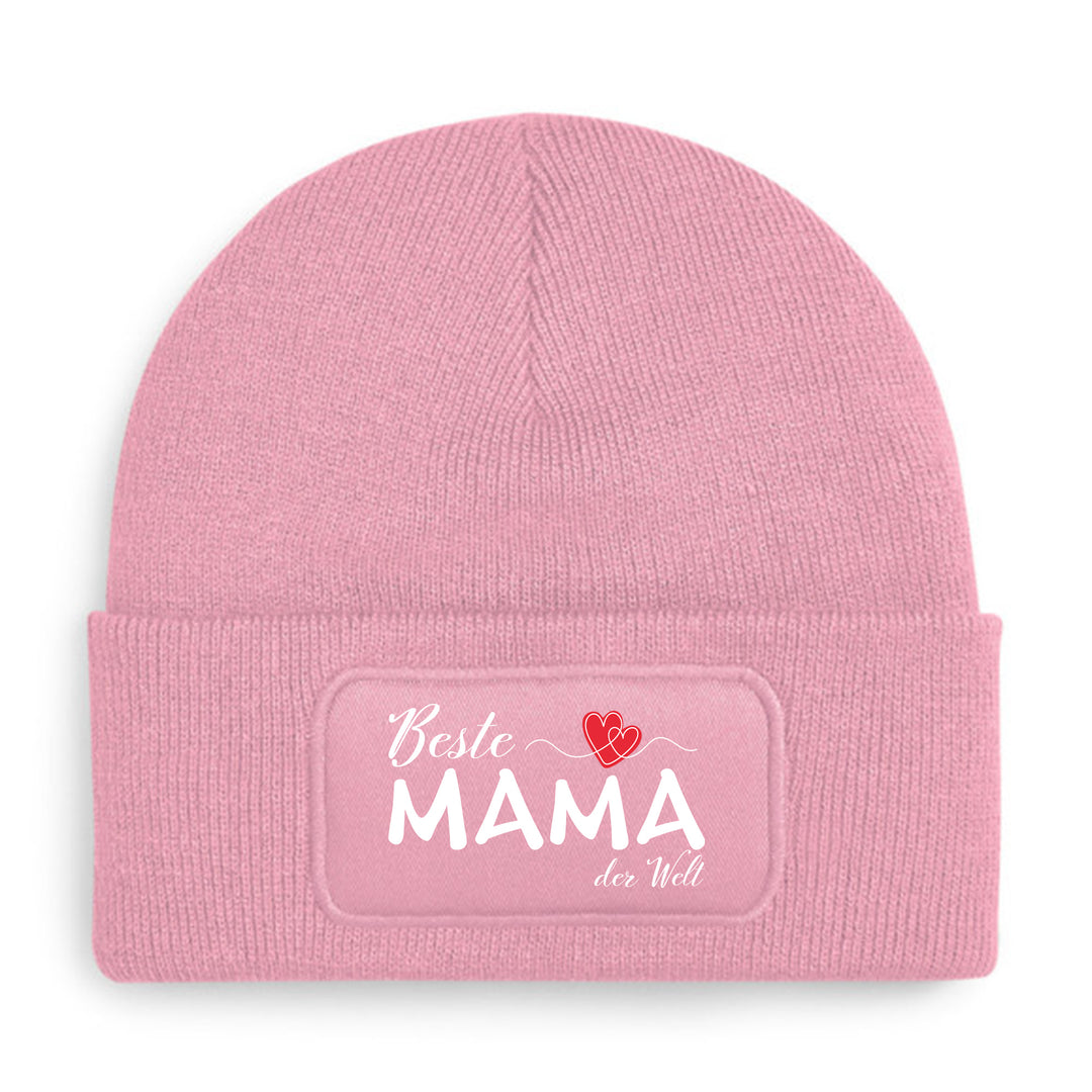 Mütze „Beste Mama der Welt“ ❤️ | Beanie mit Herz für besondere Mamas