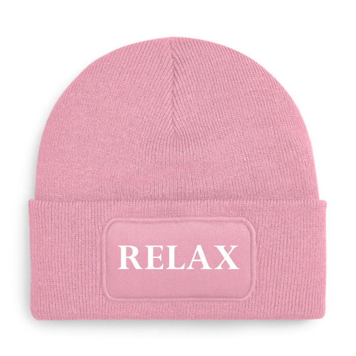 Relax Mütze – Stylische Beanie mit Spruch | Perfektes Accessoire für entspannte Tage