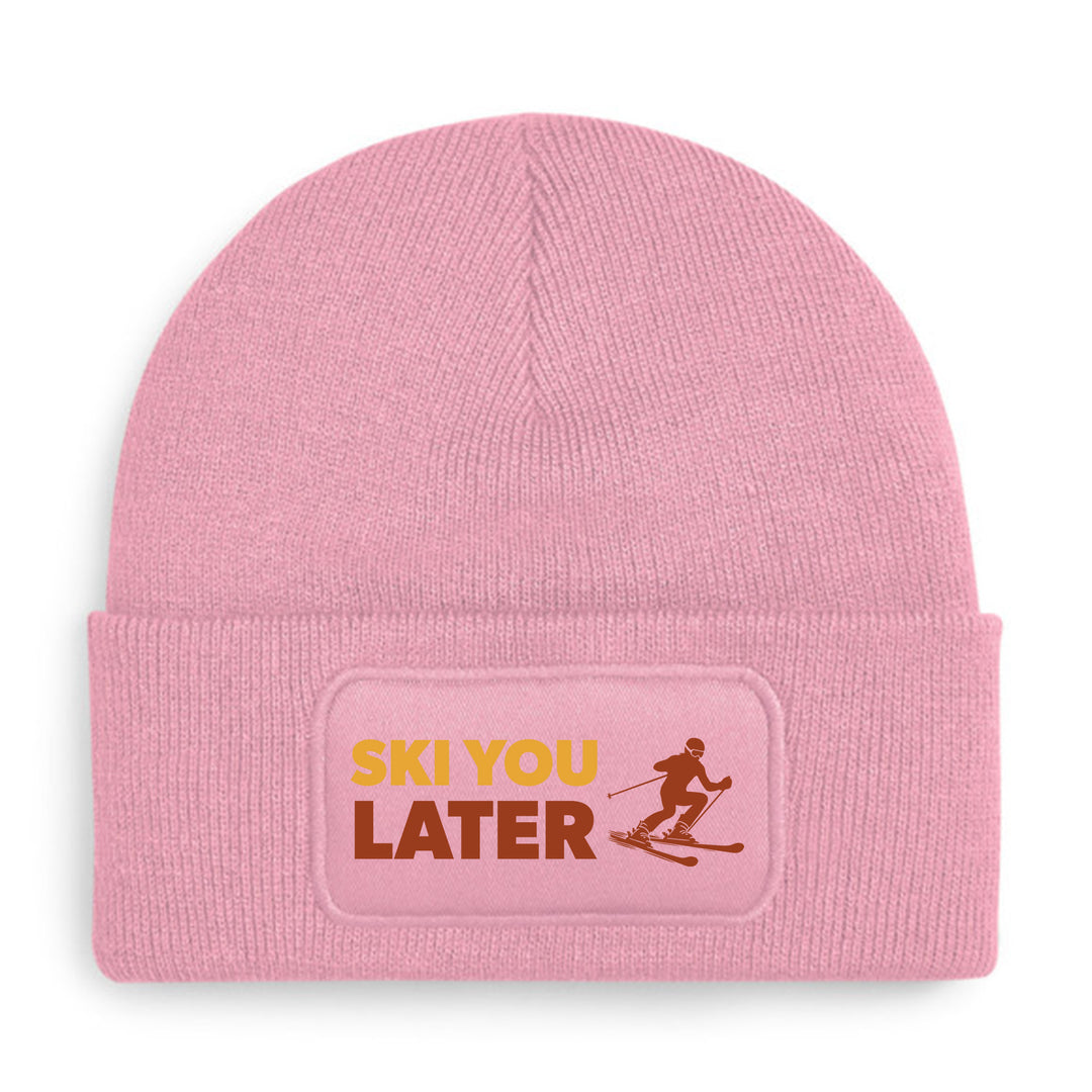 Ski you later Mütze – Lustige Beanie mit Spruch | Après-Ski & Winterspaß Geschenkidee