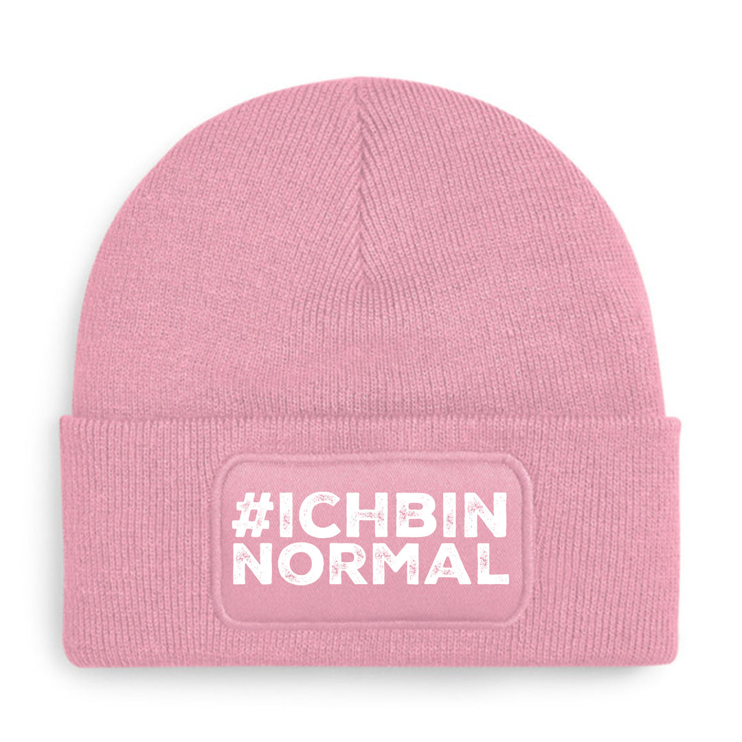 #ichbinnormal Mütze – Lustige Beanie mit Spruch | Geschenk für alle, die garantiert nicht normal sind