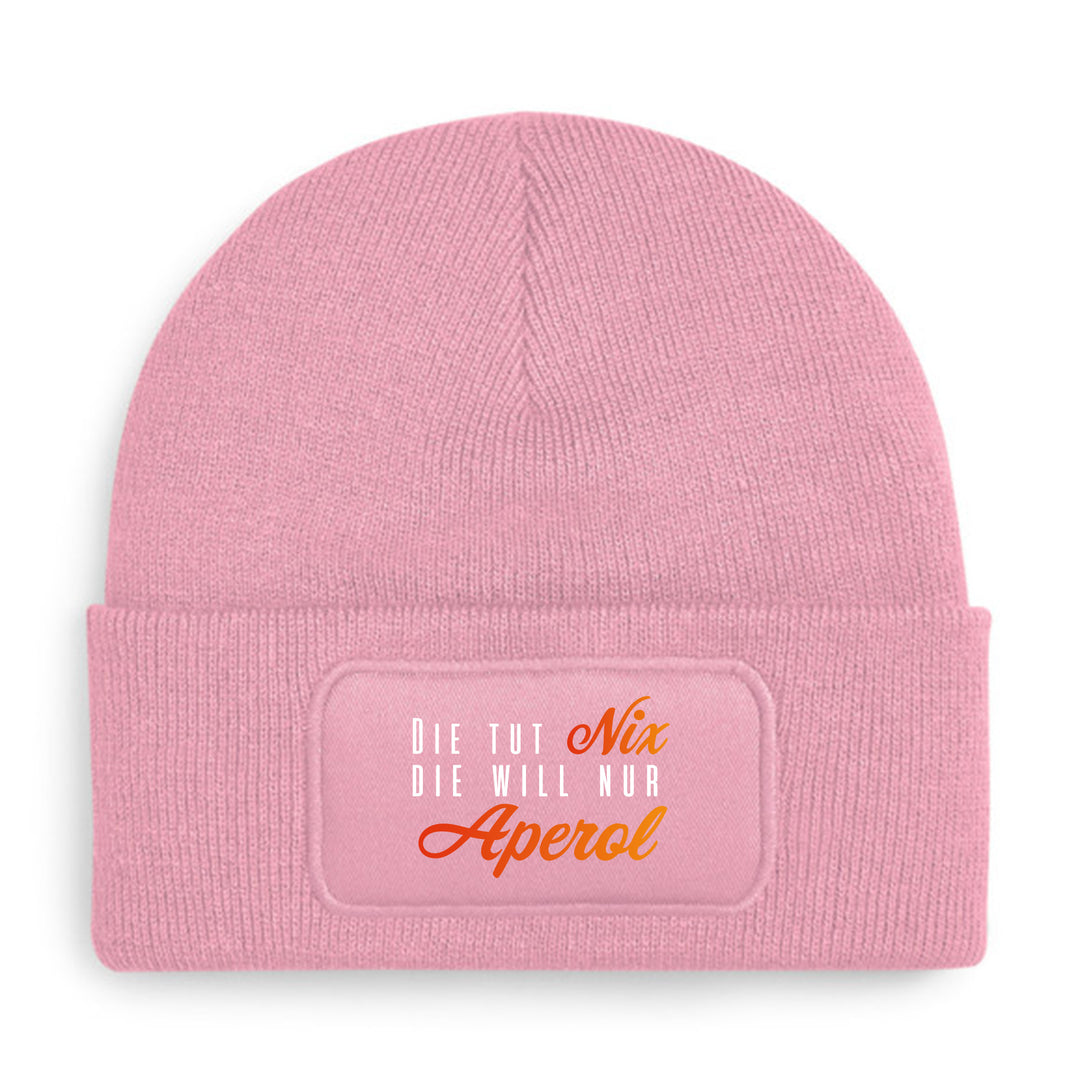 Die tut nix – Aperol Mütze | Lustige Beanie mit Spruch für Aperol Fans & Freundinnen