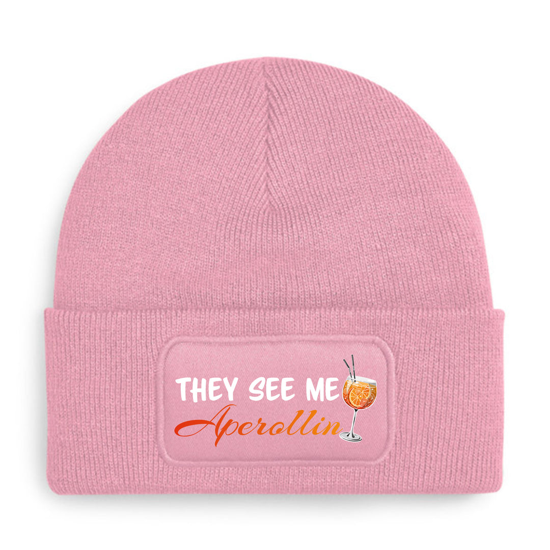 Aperollin Mütze – Lustige Beanie mit Spruch | Geschenk für Aperol Spritz Liebhaber