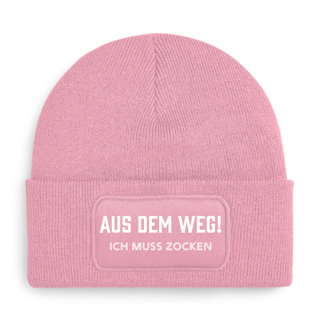 Mütze „Aus dem Weg – ich muss zocken“ | Lustige Beanie für Gamer & Nerds