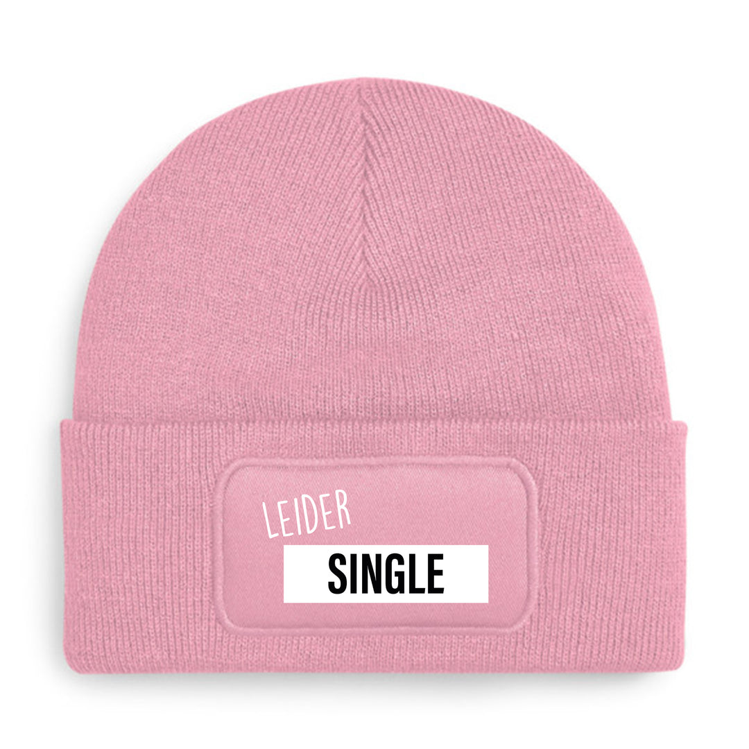Leider Single Mütze – Lustige Beanie mit Spruch | Geschenk für Singles & Flirt-Fans