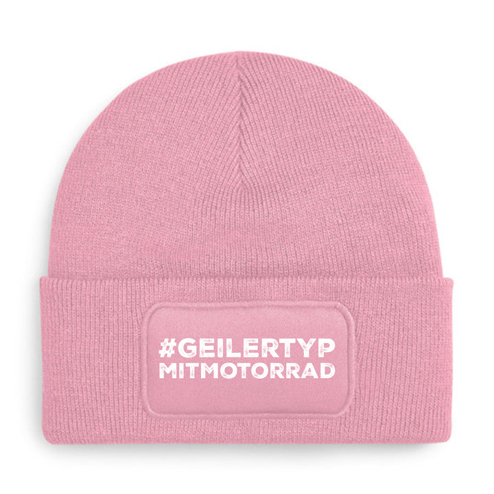 #geilertypmitmotorrad Mütze – Lustige Beanie mit Spruch | Geschenk für Motorradfahrer mit Humor