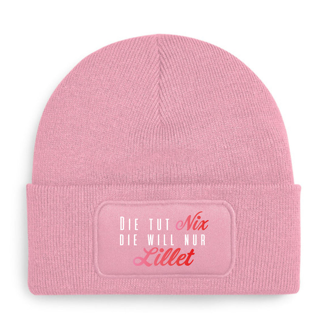 Die tut nix – Lillet Mütze | Lustige Beanie mit Spruch | Geschenk für Lillet Fans & Freundinnen