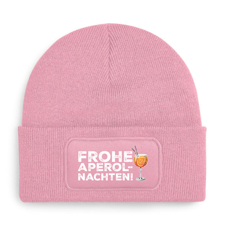 Frohe Aperolnachten Mütze – Lustige Weihnachtsmütze mit Spruch | Aperol Spritz Beanie Geschenkidee